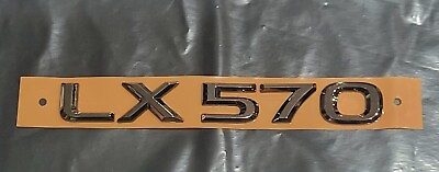 #ad Fits LX570 Lexus Black Chrome Emblem Rear Trunk 08 09 10 11 12 13 14 15 16 17 21 $68.00