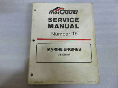 #ad Mercruiser #19 Marine Engine V 8 Diesel Factory OEM Service Manual P N 90 823227 $9.75