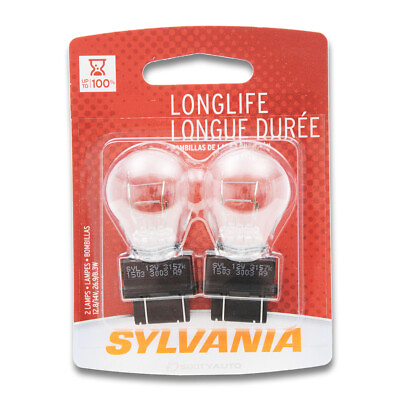 #ad Sylvania Long Life 2 Pack 3157LL Light Bulb Brake Tail Turn Signal Side sz $6.45