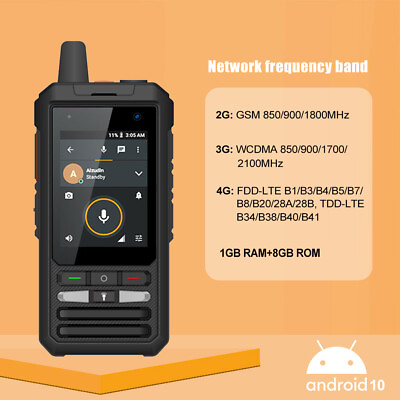 #ad Anysecu W8pro 4G Network Radio Zello Android 10 WIFI Mobile Phone Realptt Zello $86.40