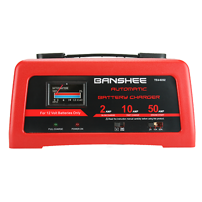 #ad Banshee 12V battery charger with 2 amp slow charger 10 Amp Fast Charger amp; More $75.88