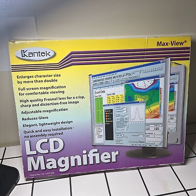 #ad Kantek Lightweight Monitor Magnifier Filter Fits 15quot; LCD Screen KTKMAG15L $69.00