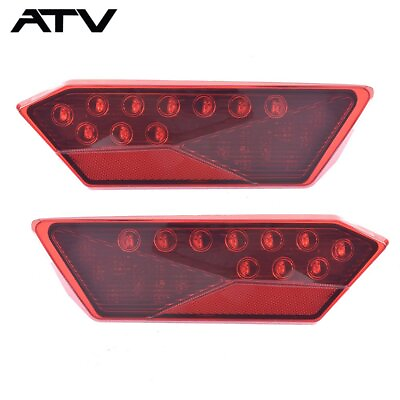 #ad Pair Red LED Tail lights For Polaris RZR 4 900 EPS 2015 2018 $39.15