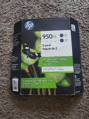 #ad HP 950XL High Yield Ink Cartridge Black 2 Pack Warranty Ends: Feb 2021 $49.99