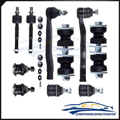 #ad 12Pc Steering Parts Fits Honda Isuzu Tie Rod Ends Sway Bar Link Ball Joint Kit $60.32