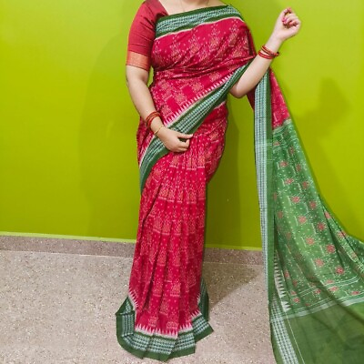 #ad sambalpuri handloom wedding cotton saree for women#x27;s $99.00