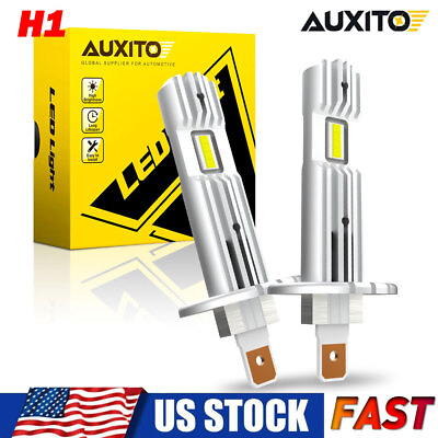 #ad AUXITO H1 LED Headlight Bulb Conversion Kit High Low Beam Lamp 6500K Super White $22.79