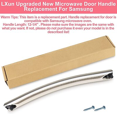 #ad New Microwave Door Handle For Samsung SMH1926S MC17F808KDT ME16H702SES AA $24.80