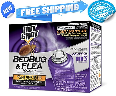 #ad Bed Bug Bomb Insect Fogger Kill Mosquito Flies Fleas Ticks Bed Bugs Killer 3 Pcs $16.99