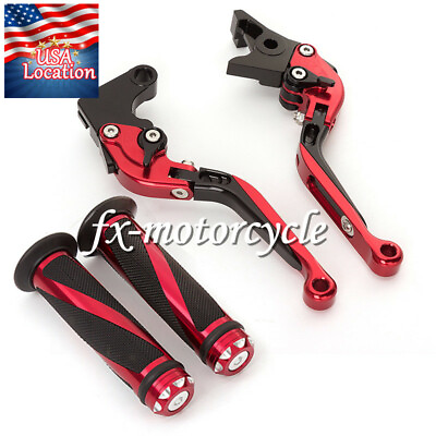 #ad For CB600F HORNET 1998 2006 CNC Foldable Extend Brake Clutch Levers Grips USA $50.65