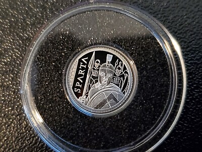 #ad 2023 Cook Islands Sparta .5g Platinum Proof Coin 1 2g 1 2 Gram .9995 SPARTAN $42.50