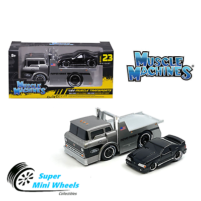 #ad Muscle Machines 1:64 1966 Ford C600 with 1993 Ford Mustang SVT Cobra $9.99