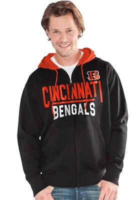 #ad Cincinnati BENGALS Official NFL G III HAIL MARY Full Zip HOODY Retails $54.99 XS $25.00