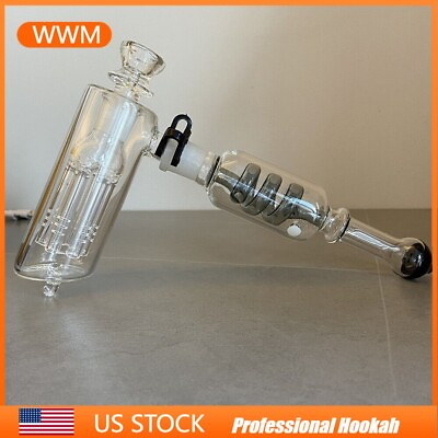 #ad Freeze Pipes Coil Bubbler Glass Bong Percolator Filter Smoking Hookah Hand Pipes $30.39
