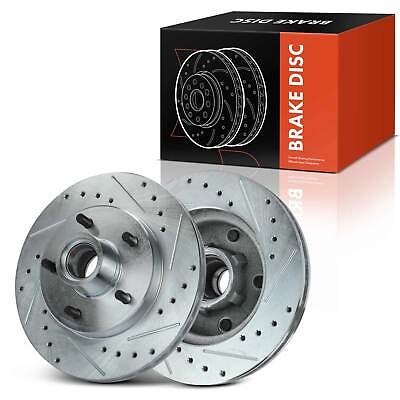 #ad Front Drilled amp; Slotted Brake Rotors for Chevrolet Camaro 1982 1992 GMC Pontiac $108.99