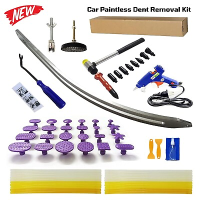 #ad Paintless Car Dent Removal Tool Kit Auto Body Fender Damage Repair Puller Lifter $127.69