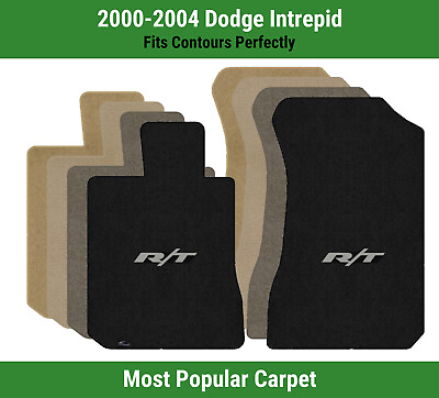 #ad Lloyd Ultimat Front Carpet Mats for #x27;00 04 Dodge Intrepid w Silver on Black RT $160.99