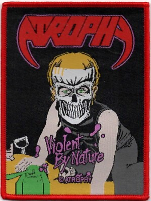 #ad ATROPHY VIOLENT BY NATURE WOVEN PATCH THRASH METAL $8.88
