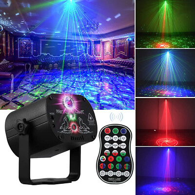 #ad 480Patterns Laser Projector Stage Light LED RGB DJ Disco KTV Show Party Lighting $23.58