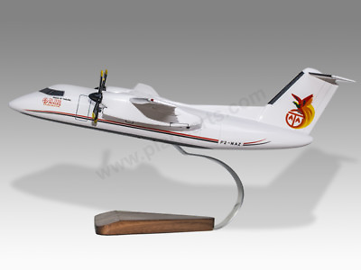#ad De Havilland DHC 8 100 Dash 8 PNG Air Mahogany Solid Wood Handmade Desktop Model GBP 189.50