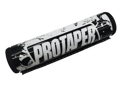 #ad Pro Taper 200mm Round Handlebar Crossbar Bar Pad 7 8quot; Black amp; White $12.99