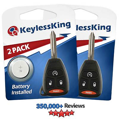 #ad 2 Replacement for 2007 2015 Jeep Wrangler : Key Entry Fob Keyless Remote Start $14.95