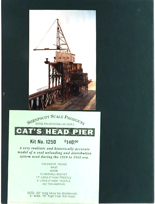 #ad SHEEPSCOT SCALE PRODUCTS KIT #1250 CAT#x27;S HEAD PIER HO SCALE $296.99