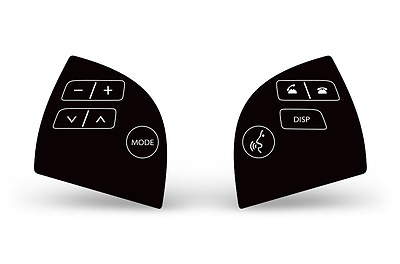 #ad Steering Wheel Control Sticker Decal Repair Kit For Lexus ES350 2007 2012 WHT BK $8.99