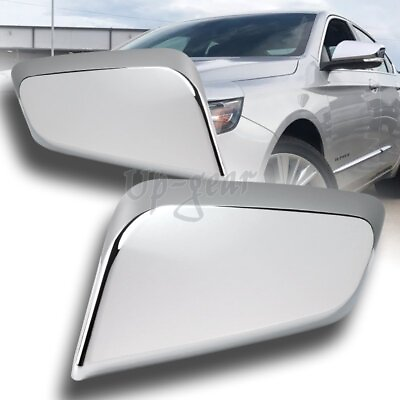 #ad For 2014 2019 Chevy Impala Chrome ABS Plastic Side Mirror Cover Cap Kit 2PCS $29.50