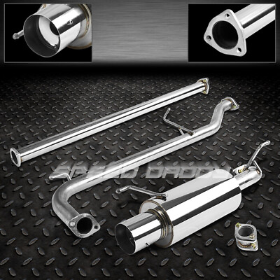 #ad SS RACING CATBACK EXHAUST 4.5quot; TIP MUFFLER FOR 98 02 HONDA ACCORD CG1 6 4CYL F23 $139.99