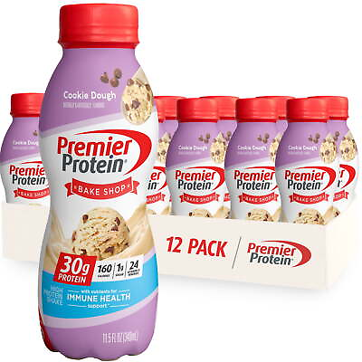 #ad Premier Protein Shake Cookie Dough 30g Protein 11.5 fl oz 12 Ct $26.99