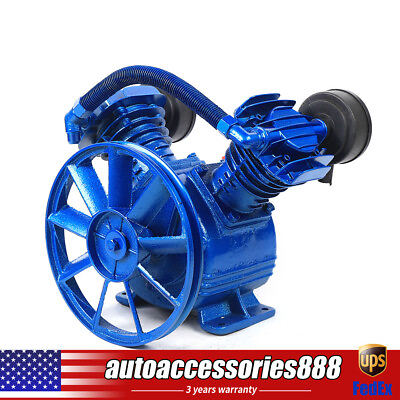 #ad #ad Replacement Air Compressor Pump Single Stage V Style Twin Cylinder 3 HP 2 Piston $120.70