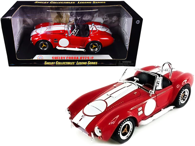 #ad 1965 Shelby Cobra 427 S C Red with White Stripes with Printed Carroll Shelby#x27;s S $137.95