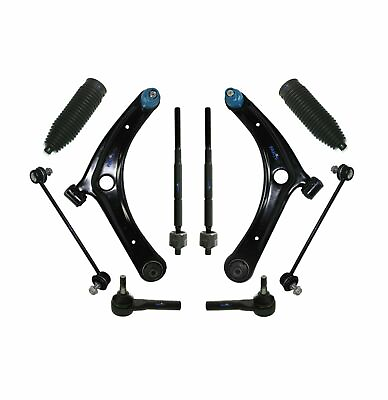 #ad 10 Pc Suspension Kit for Jeep Dodge Control Arms Tie Rod Ends Sway Bar End Link $103.42