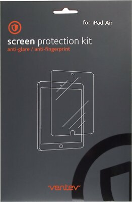 #ad Ventev Screen Protection Kit for iPad Air Anti Glare Fingerprint Set of 2 New $5.99