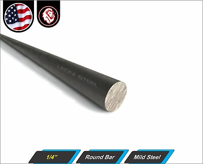#ad 1 4quot; Metal Round Bar Steel Rod Mild Steel 60quot; inch 5 FT $6.00