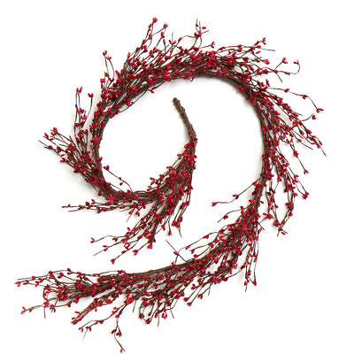 #ad Factory Direct Craft Red Pip Berry Garland for Indoor Decor 54quot; Long $23.09