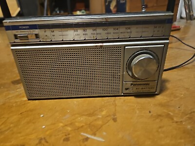 #ad Vintage Panasonic FM AM 2 Band Receiver Radio RF 557 Untested $25.00