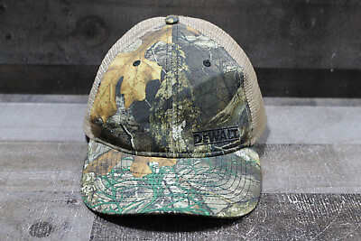 #ad DEWALT Tools Strap Back Trucker Hat Cap Adult Casual Adjustable Camo Embroidered $9.49