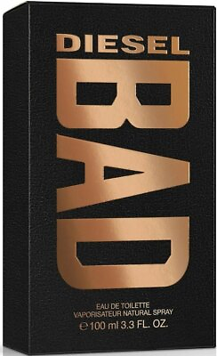 #ad DIESEL BAD by Diesel cologne for men EDT 3.3 3.4 oz New in Box $31.32