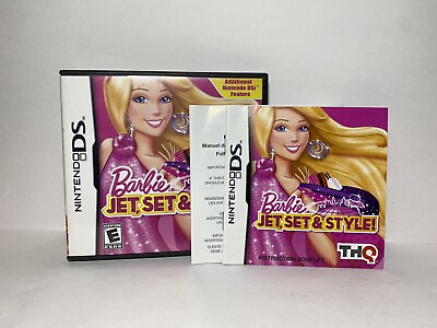 #ad Barbie: Jet Set amp; Style Nintendo DS CIB Complete W Manual Video Game $11.00