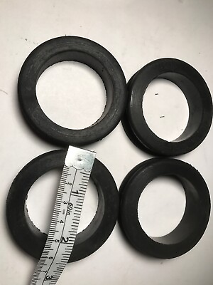#ad 4 pc Very Large Rubber Grommets 1 3 4 Inner Diameter Fits 2quot; panel hole $1.94