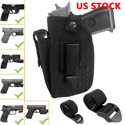 #ad Concealed Carry Car Gun Holster IWB OWB Pistol Holsters Fits Light or Laser Guns $24.89