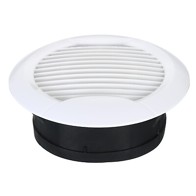 #ad 6 Inch Round Air Vent Ceiling Diffuser Grill Cover ABS Louver Soffit Vent White $17.93