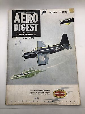 #ad Aero Digest Magazine July 1950 $18.23