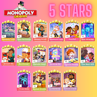 #ad Monopoly GO 4 5 Star Sticker Card ⭐⭐⭐⭐⭐ FAST DELIVERY Read Description $8.55