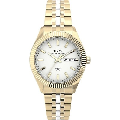 #ad Timex Waterbury Gold Tone IP Stainless Steel Women#x27;s Quartz Watch TW2U82900VQ $61.70