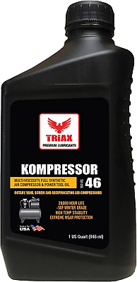 #ad #ad TRIAX Kompressor MV ISO 46 Multi Vis Full Synthetic Air Compressor Oil Non D $23.94