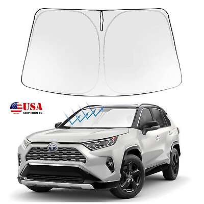 #ad Custom Fit For Toyota RAV4 2006 2023 Front Car Windshield Sun Shade Window Cover $15.99