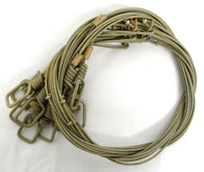 #ad 12 DakotaLine Coon and Beaver Thin Lock Snare 48” of 7x7 3 32 cable 12 Pack Tan $48.99